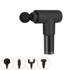 Image of Electric Percussion Massager 4 Levels Athlete Muscle Deep Tissue Vibrating Relaxing Therapy Device with 4 Massager Heads