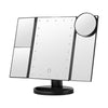 Image of Foldable Triple-Panel LED Makeup Mirror