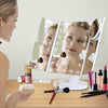 Image of Foldable Triple-Panel LED Makeup Mirror