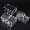 Image of 9 Drawer Clear Acrylic Cosmetic Makeup Organizer Jewellery Storage Box