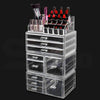 Image of 9 Drawer Clear Acrylic Cosmetic Makeup Organizer Jewellery Storage Box