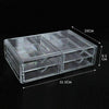 Image of Cosmetic Organizer Clear Acrylic Jewellery Box Makeup Storage Case Drawers