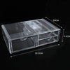 Image of Cosmetic Organizer Clear Acrylic Jewellery Box Makeup Storage Case Drawers