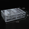 Image of Cosmetic Organizer Clear Acrylic Jewellery Box Makeup Storage Case Drawers