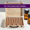 Image of Essential Oil Storage Box Wooden 70 Slots Aromatherapy Container Organiser
