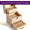 Image of Essential Oil Storage Box Wooden 59 Slots Aromatherapy Organiser Container Case