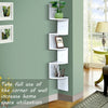 Image of Levede 5 Tier Corner Wall Shelf Display Shelves DVD CD Storage Zig-tag Rack