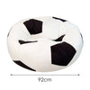 Image of Micro Suede Football Soccer Ball Bean Shape Bag Indoor Outdoor Sofa Seat Chairs