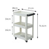 Image of 3 Tier Heavy Duty Steel Tool Cart Parts Steel Trolley Storage Organizer Tiffany