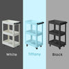Image of 3 Tier Heavy Duty Steel Tool Cart Parts Steel Trolley Storage Organizer Tiffany