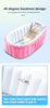 Image of Inflatable Baby Tub Travel Bath Kids Bathtub Shower Newborn Swimming Pool Pink
