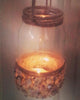 Image of Hanging Mason Jars, Shell, Twine, Candle Holders