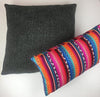 Image of Aztec boho cushion cover, Mexican Poncho throw pillow, Modern accent Super soft woven cotton cushion, Gypsy cushion covers Made in Australia