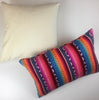 Image of Aztec boho cushion cover, Mexican Poncho throw pillow, Modern accent Super soft woven cotton cushion, Gypsy cushion covers Made in Australia