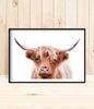 Image of Cow Prints, Large Highland Cow Print, Printable Cow Poster, Modern Cow Wall Art, Farm Animal Decor, Animal Wall Print, Popular Cow Decor