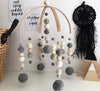 Image of CUSTOM made- Felt ball baby mobile- 'Galaxy' style- baby boy, baby girl, gender neutral nursery decor, crib mobile- design your own mobile