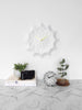 Image of White origami wall clock - ELLA