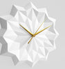 Image of White origami wall clock - ELLA