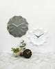 Image of White origami wall clock - ELLA