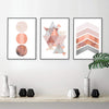 Image of Printable art, Downloadable prints, Set of 3 Prints, Wall Decor, Scandinavian, Blush pink, Copper, Rose Gold, Poster, Wall art, Trending Now