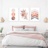 Image of Printable art, Downloadable prints, Set of 3 Prints, Wall Decor, Scandinavian, Blush pink, Copper, Rose Gold, Poster, Wall art, Trending Now