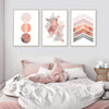 Image of Printable art, Downloadable prints, Set of 3 Prints, Wall Decor, Scandinavian, Blush pink, Copper, Rose Gold, Poster, Wall art, Trending Now