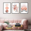 Image of Printable art, Downloadable prints, Set of 3 Prints, Wall Decor, Scandinavian, Blush pink, Copper, Rose Gold, Poster, Wall art, Trending Now