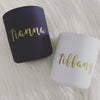 Image of Personalised Soy Wax Candle | Handmade | Customise Your Name | Gold Font | Silver Font | White Font | Gifts | Wedding Day
