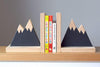 Image of Mountain Peak Bookends, Woodland Nursery Decor, Modern Bookends, Bookends for Kids, Mountain Peak Decor, Book Decor, Kid Decor,Scandi Style