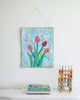 Image of Handmade fiber art/quilting/--tulips-customized products