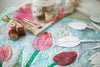 Image of Handmade fiber art/quilting/--tulips-customized products
