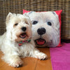 Image of Westie Cushion/Pillow Cover FREE SHIPPING