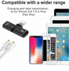 Image of 2 In 1 For Lightning 8pin Adapter Splitter For Iphone 7/8/X/11