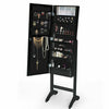 Image of Levede Mirror Two Doors Jewellery Cabinet Makeup Storage Jewelry Organiser Box Tall[Typ