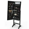 Image of Levede Mirror Two Doors Jewellery Cabinet Makeup Storage Jewelry Organiser Box Tall[Typ