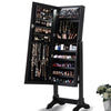 Image of Levede Dual Use Mirrored Jewellery Dressing Cabinet with LED Light Black Colour