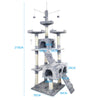 Image of PaWz 2.1M Cat Scratching Post Tree Gym House Condo Furniture Scratcher Tower