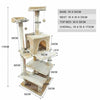 Image of PaWz 1.7M Cat Scratching Post Tree Gym House Condo Furniture Scratcher Tower