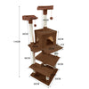 Image of PaWz 1.7M Cat Scratching Post Tree Gym House Condo Furniture Scratcher Tower
