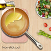 Image of Non-Stick Ceramic Copper Induction Frying Pan Set Dishwasher Oven Safe Cookware