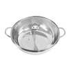 Image of 36cm Stainless Steel Twin Mandarin Duck Hot Pot Induction Cookware With Lid
