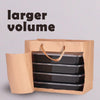 Image of 50x Brown Paper Bag Kraft Eco Recyclable Gift Carry Shopping Retail Bags Handles
