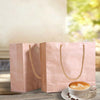 Image of 50x Brown Paper Bag Kraft Eco Recyclable Gift Carry Shopping Retail Bags Handles