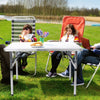 Image of Folding Camping Table Aluminium Portable Picnic Outdoor Foldable Tables BBQ Desk