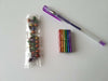 Image of 63PC Colourful Magnetic Sticks + Metal Balls, Magnet Building Educational