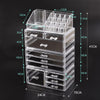 Image of Cosmetic 7/8//9/10/11 Drawer Makeup Organizer Storage Jewellery Box Acrylic
