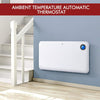 Image of Spector 2000W Portable Electric Wall Panel Heater Timer Thermostat Castor Wheels