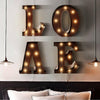 Image of LED Metal Letter Lights Free Standing Hanging Marquee Event Party D?cor Letter E