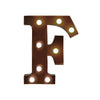 Image of LED Metal Letter Lights Free Standing Hanging Marquee Event Party D?cor Letter F