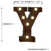 Image of LED Metal Letter Lights Free Standing Hanging Marquee Event Party D?cor Letter Y